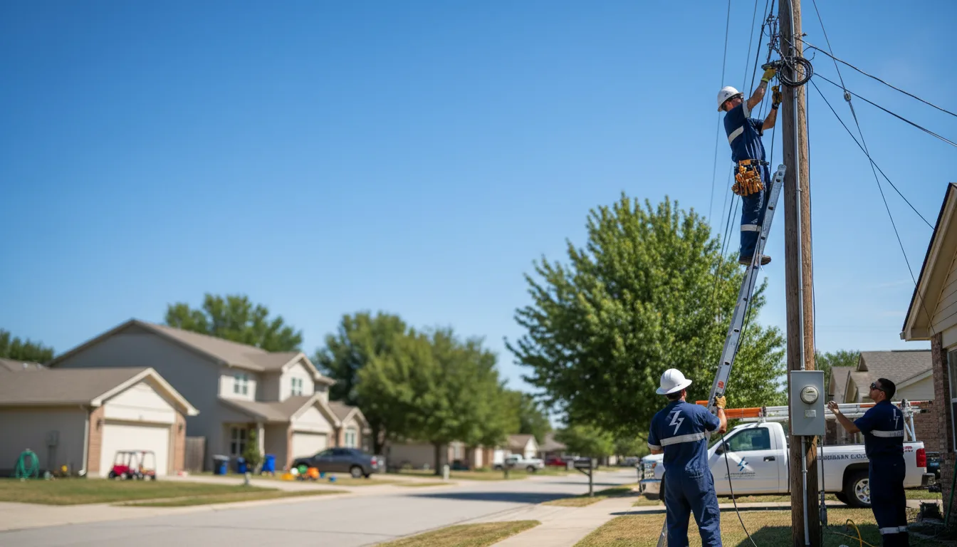 Residential electrician providing installation services in Athens, ME